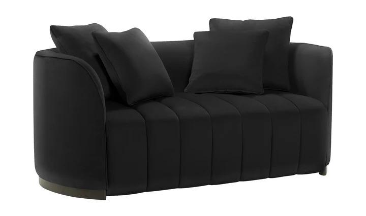 Manila Love Seat- Black,Instore