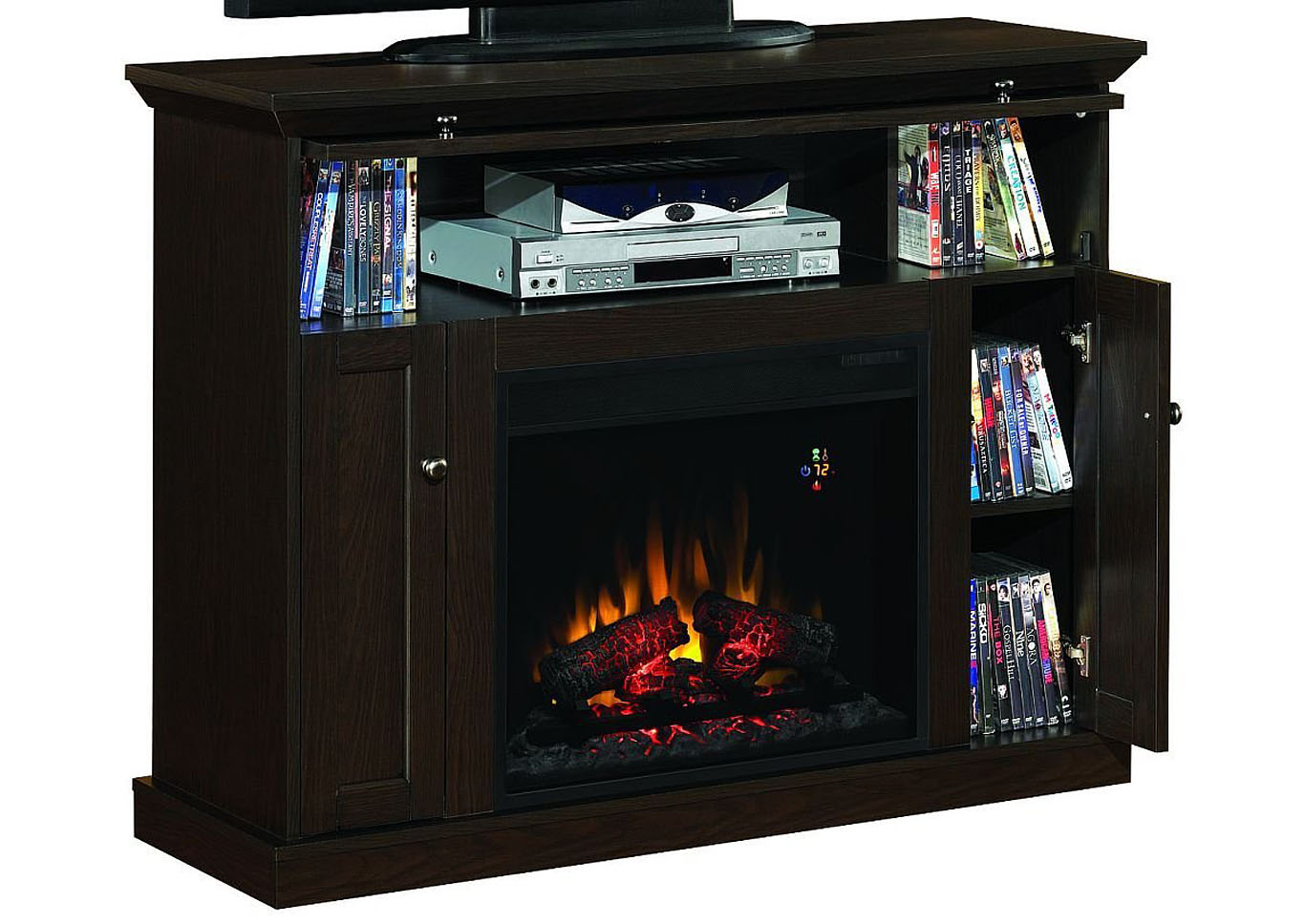 Classic Flame Windsor TV Stand for TVs up to 50",  Espresso,Instore