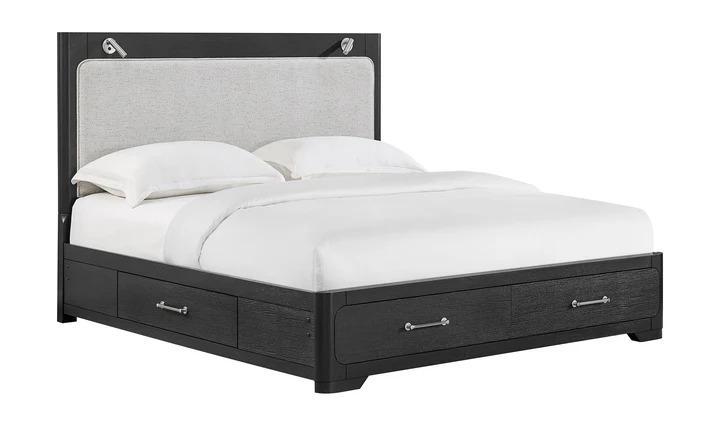 Black Storage Bed