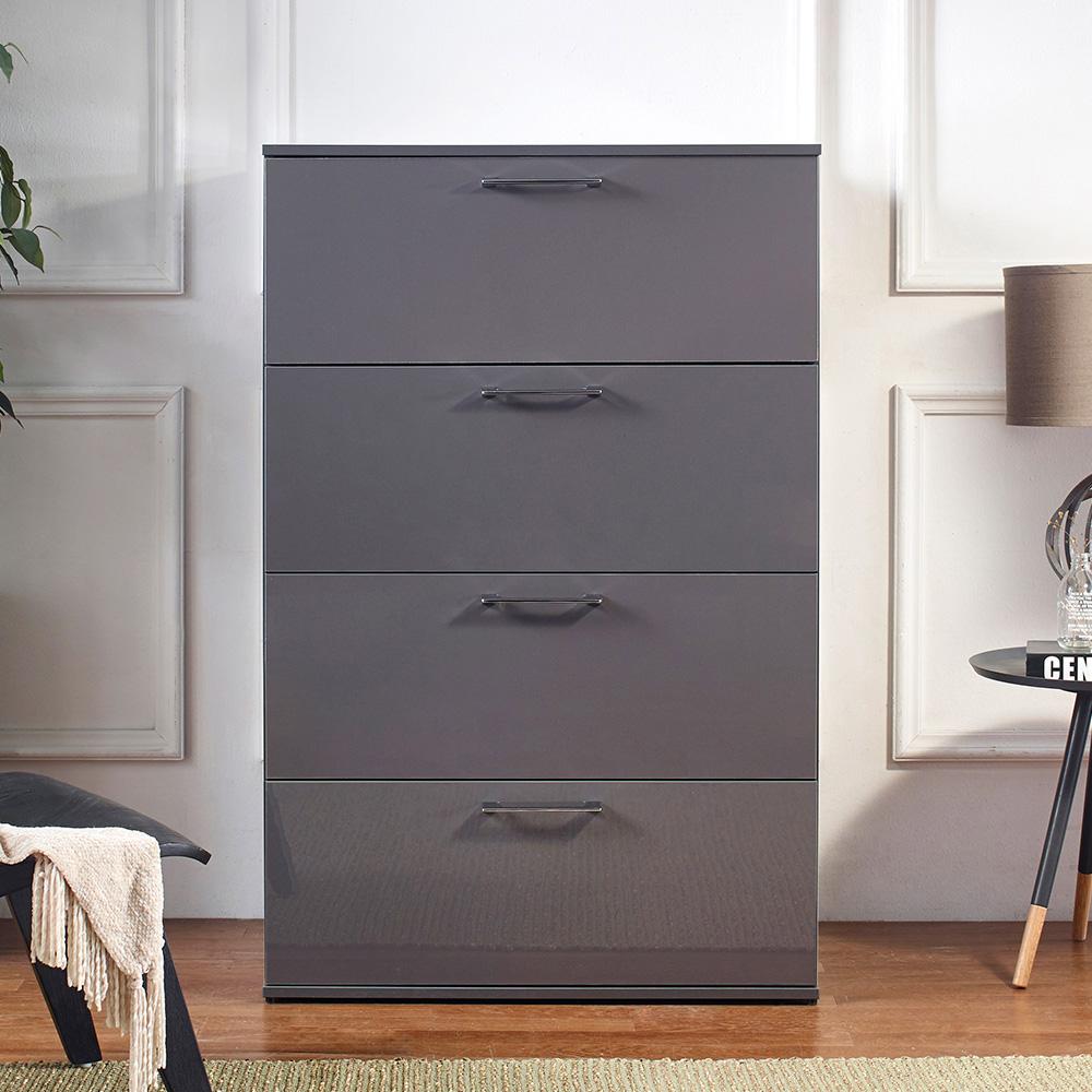 Bliss Chest - Glossy Gray,Instore