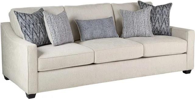White Fabric Modern Sofa
