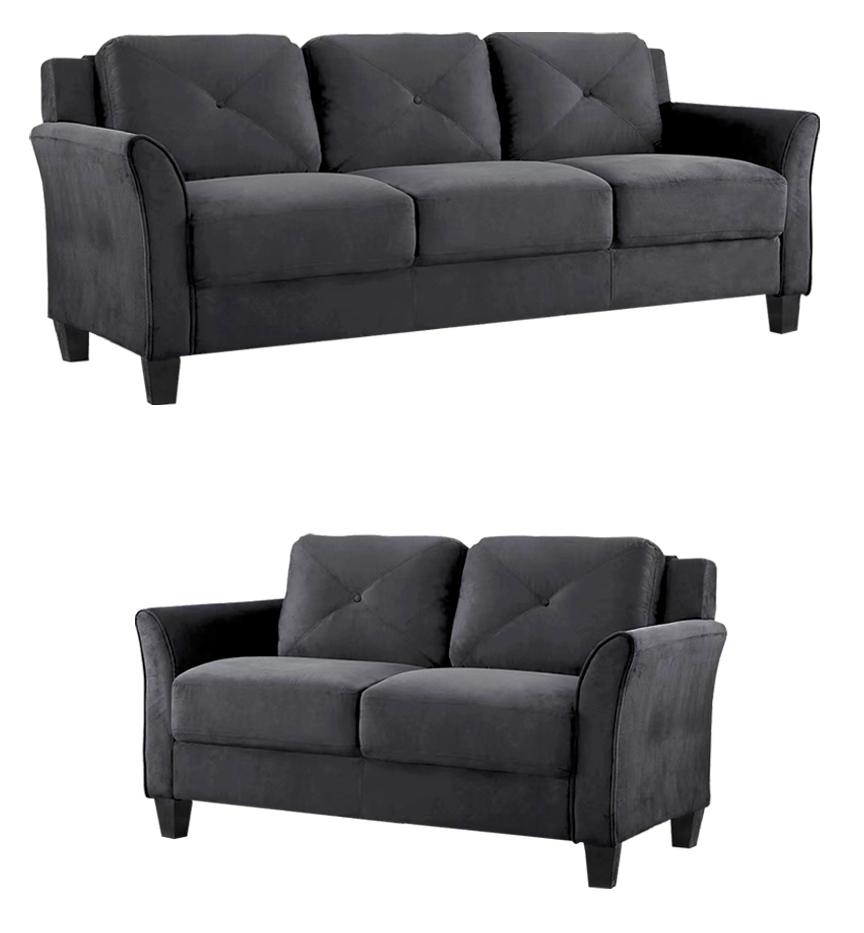 Claudia Sofa with 2 Accent Pillows - Chocolate Nader's Furniture