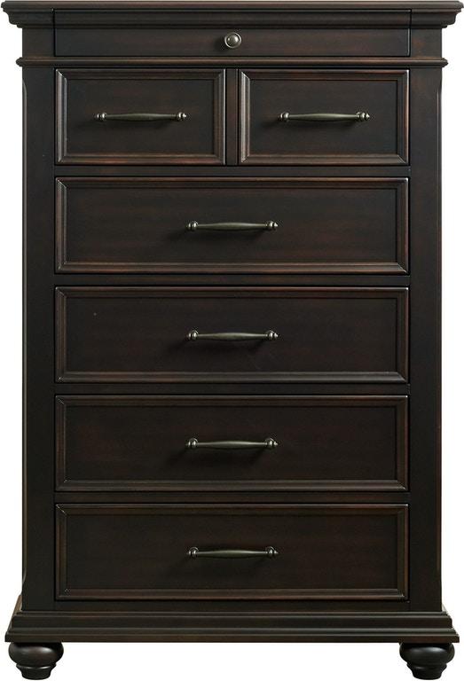 Black 6 drawer chest