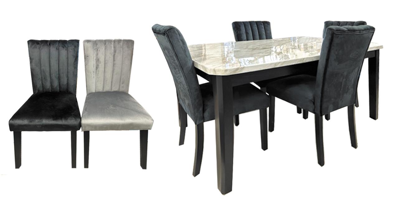 Faux Marble Table with 4 chairs