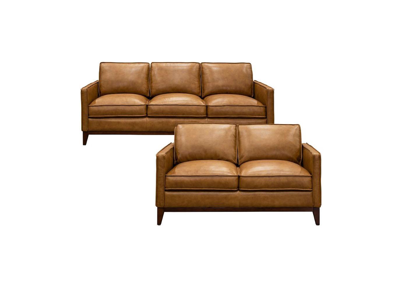 Newport Top Grain Leather Sofa,Instore