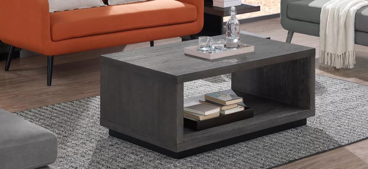 Pullman Rectangular Coffee Table with Castors