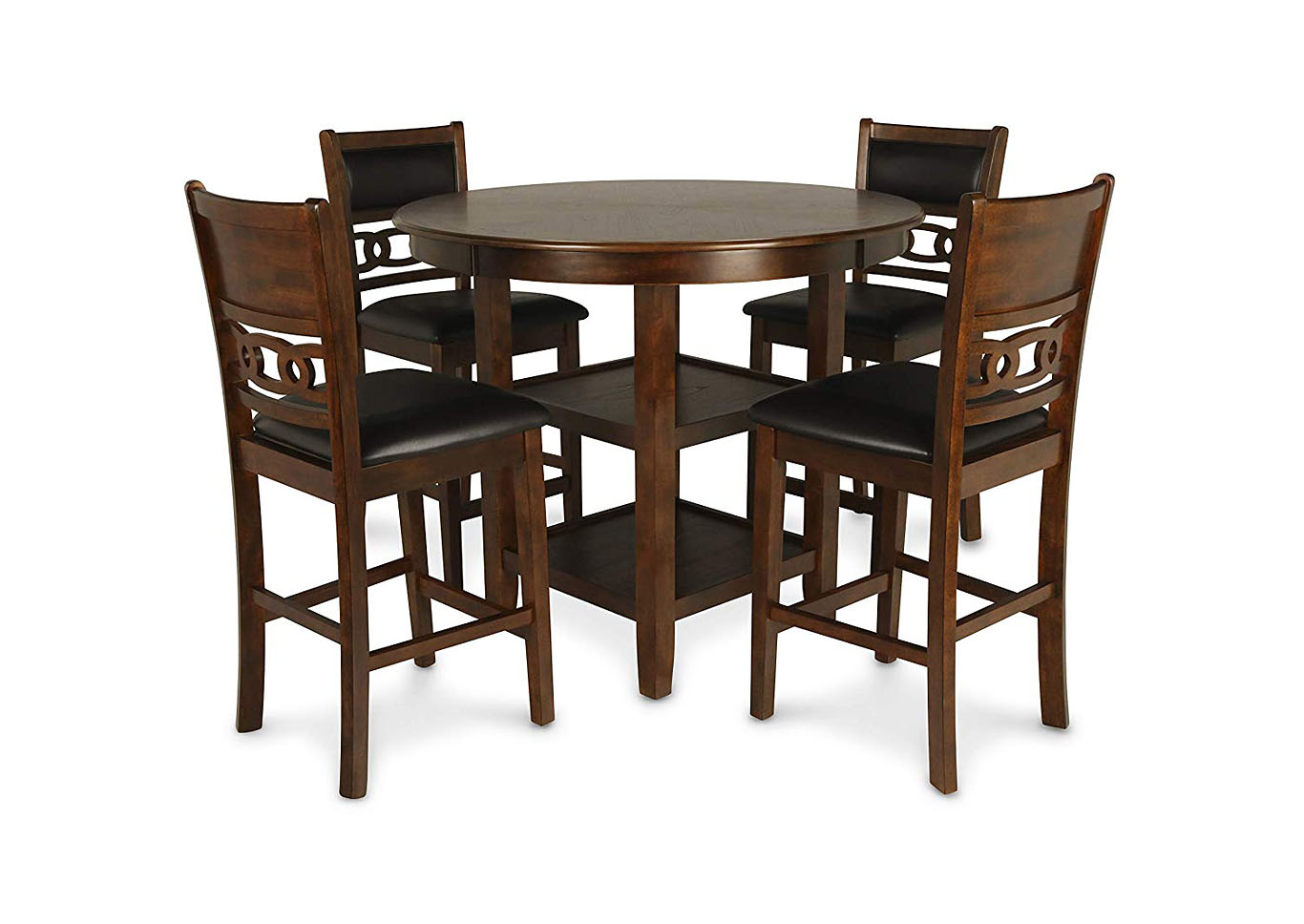 Gia 5pc Counter Height Set - Brown,Instore