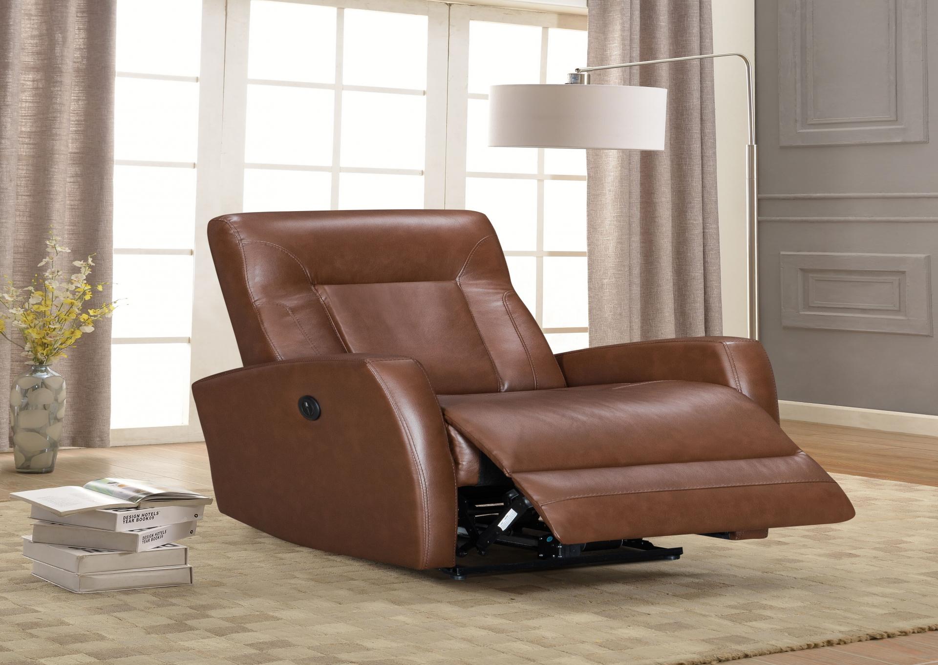 Brown PU Power Recliner
