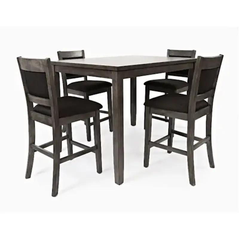 Gray Dining Counter height dining group with dark grey padded stools
