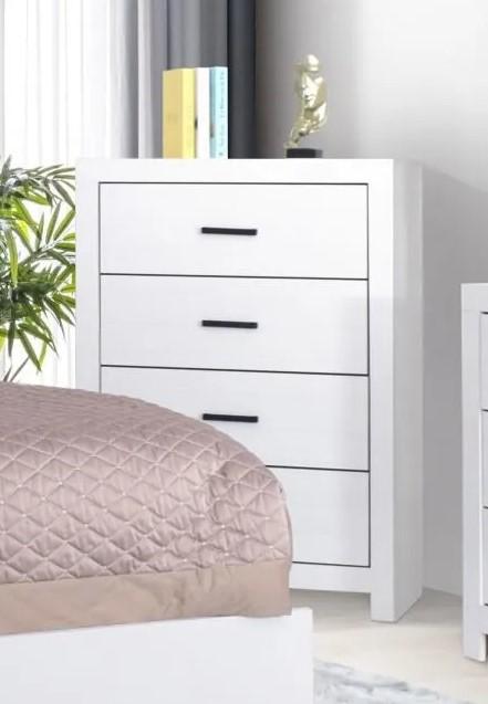 Kent 4 Drawer Chest - White,Instore