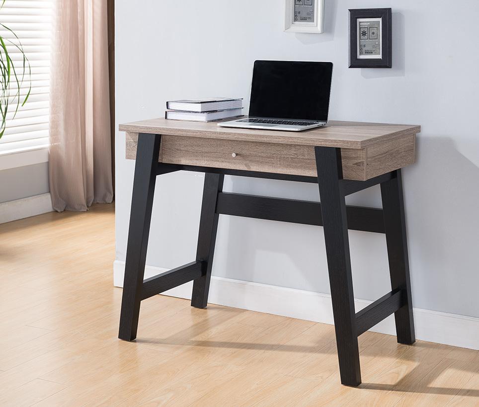 Small DEsk with single drawer in taupe finish