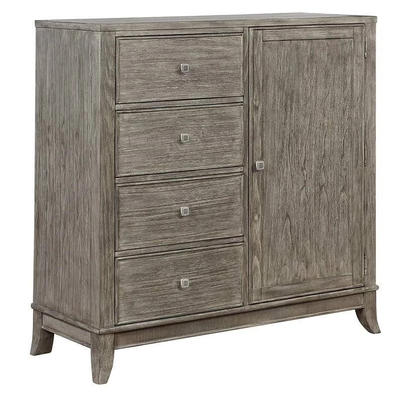 4 drawer chest with 2 shelves