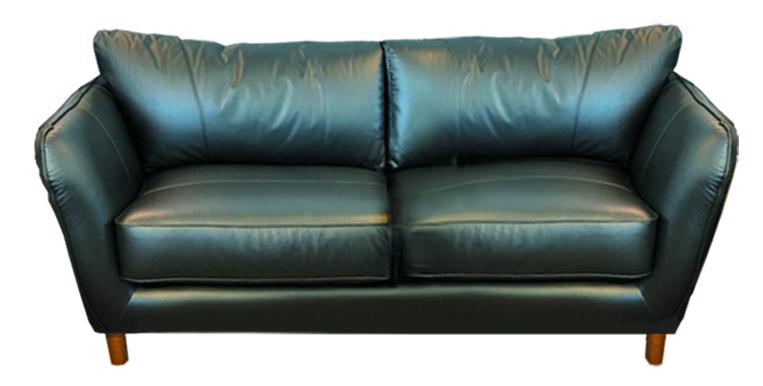 Madrid Black Leather Sofa