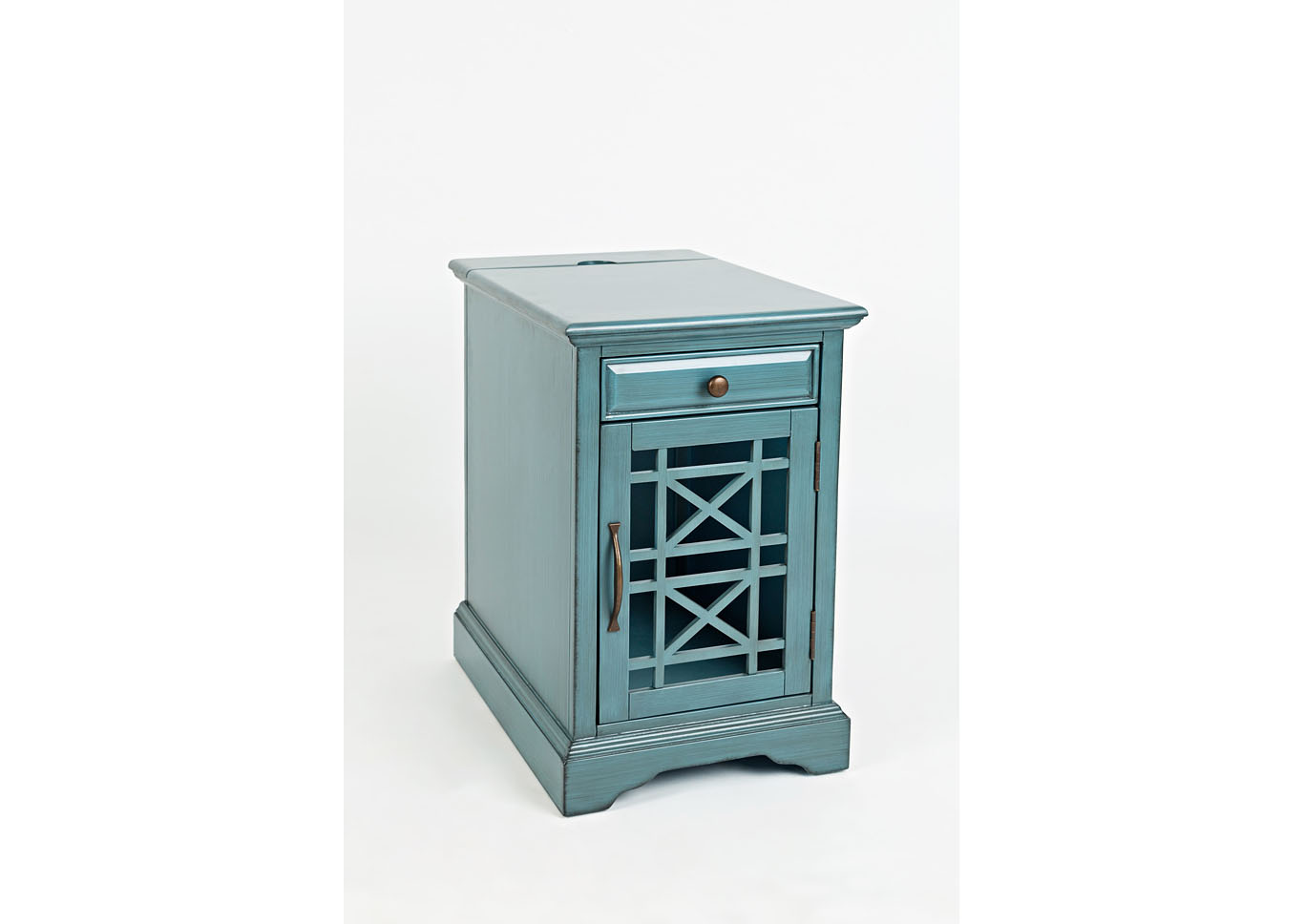 Craftsman Power Chairside Table - Antique Blue,Instore