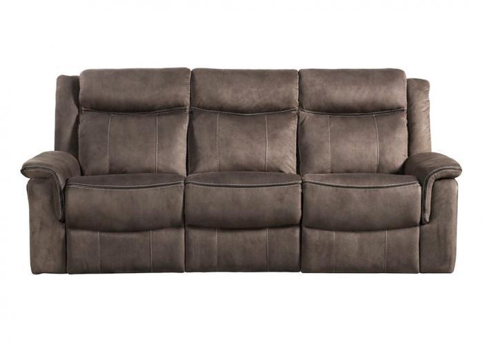Kisner Dual Reclining Sofa and Dual Reclining Love Seat - Brown,Instore