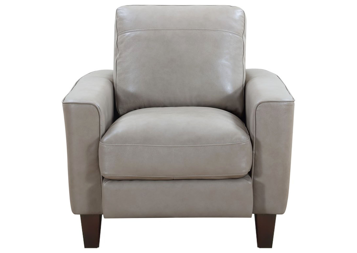 Chino Top Grain Leather Chair Beige Nader S Furniture