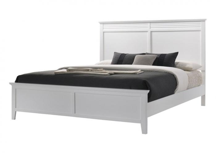 Jazz White Platform Storage Bedroom Set - Full,Instore