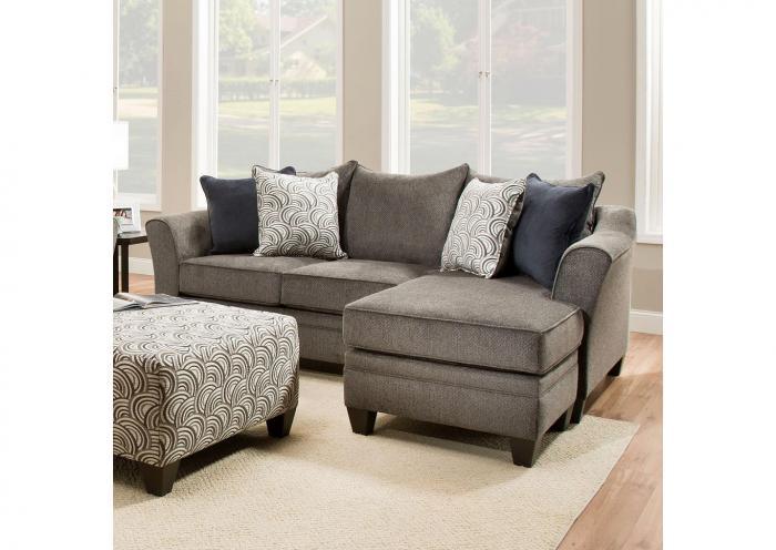 Reagan Reversible Sofa Chaise - Albany Pewter,Instore
