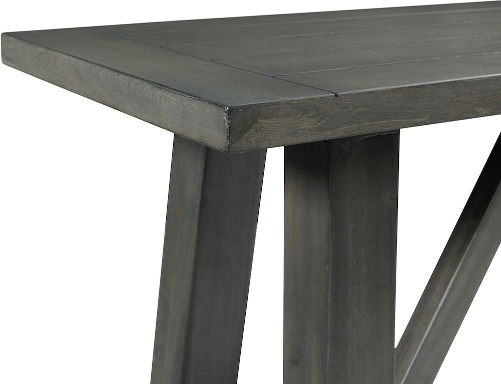 Counter Gray Dining with wood Table Bench and 4 stools