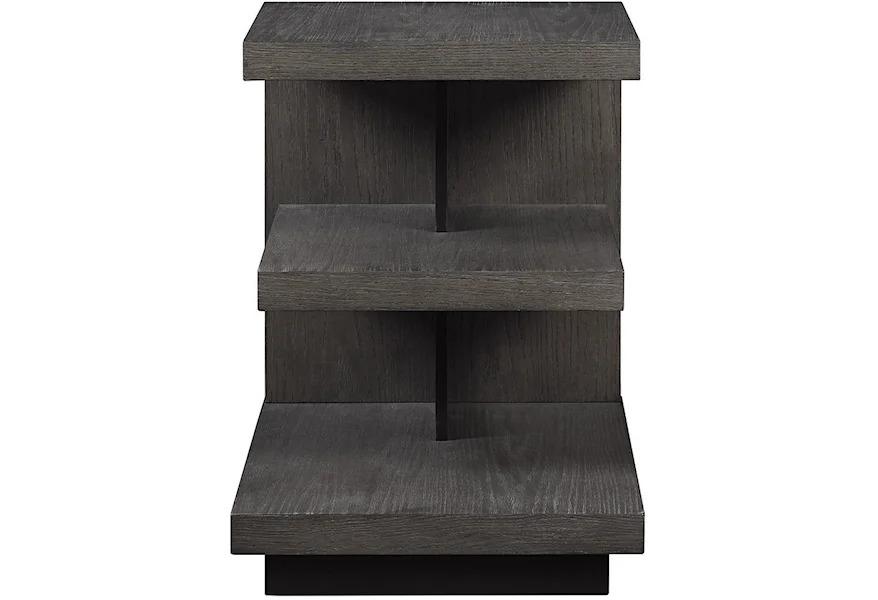 Chairside Gray Wood Table