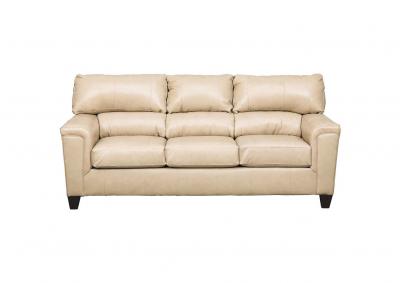 Lane Furniture  Kennedy Top Grain Leather / Mate Sofa Sleeper Putty