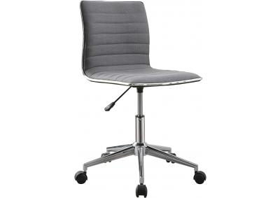 Image for Adjustable Office Chair - Gray and Chrome