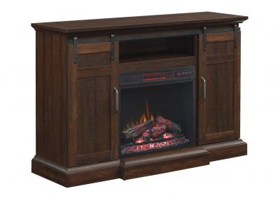 Image for Classic Flame Manning Infrared Electric Fireplace Entertainment Center, Saw Cut Espresso