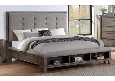 Image for Buddy Panel Bed with Bookcase Footboard - Queen