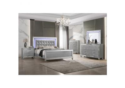 Valens Silver Bedroom Set - Queen