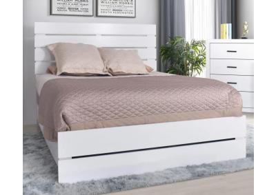 Image for Kent Twin Panel Bed - White