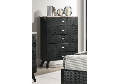 Image for Celaya 5 Drawer Chest - Black