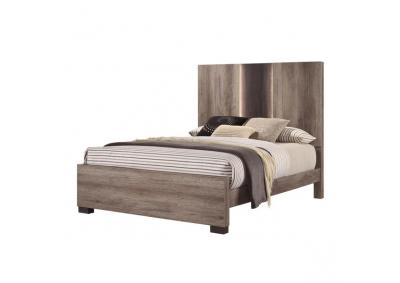 Image for Romona Lighted Panel Bed - Queen