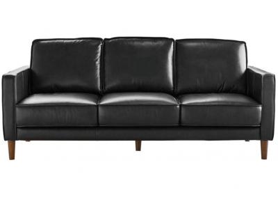 Pacer Leather Sofa - Charcoal