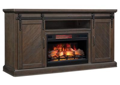 SOUTHGATE MEDIA FIREPLACE IN COFFEE FINISH