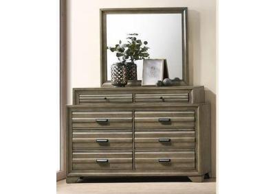 Rodney 8 Drawer Dresser and Mirror