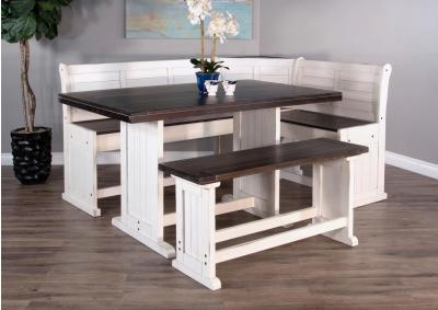 Image for Carriage House Counter Height Breakfast Nook with Side Bench