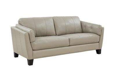 Image for Bergamo Top Grain Leather Sofa - Cream