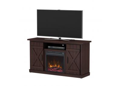 Image for Zone 47.50 in. Media Console Electric Fireplace TV Stand in Saw Cut Espresso