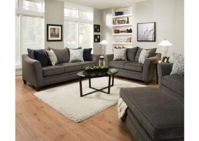 Image for Reagan Sofa and Love Seat - Albany Pewter