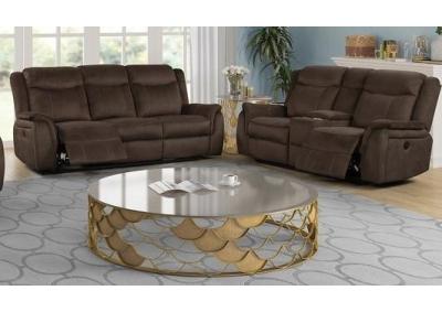 Cavett Power Dual Reclining Sofa and Power Dual Reclining Love Seat