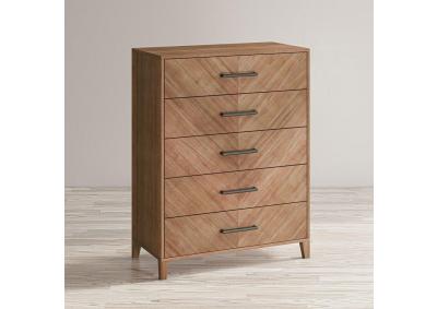 Image for Eloquence Mid-Century Modern 5 Drawer Chest 