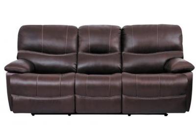 Roman Top Grain Leather Dual Reclining Power Sofa
