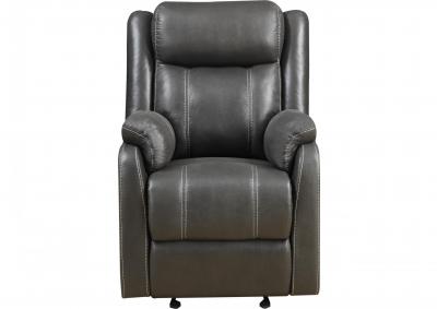Image for Domino Glider Recliner - Gray