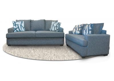 Julie Sofa and Love Seat - Blue