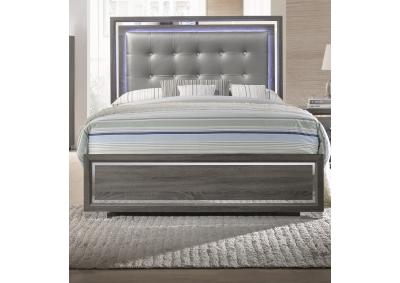 Destiny Panel Bed with LED Headboard - Full
