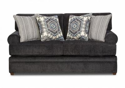Image for Simmons Roosevelt Stationary Love Seat - Slate