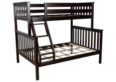 Bronson Twin over Full Bunk Bed - Brown