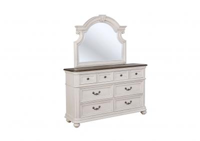 Image for Lanett 6 Drawer Dresser and Beveled Mirror