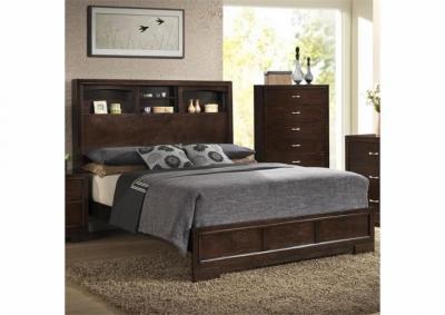 Denver Bed with Bookcase Headboard  - Full