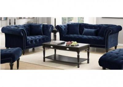 Image for Twain Sofa and Love Seat Broadway Navy